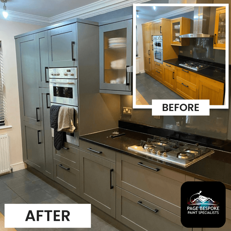 Kitchen spraying project with elegant smooth finish in Newcastle